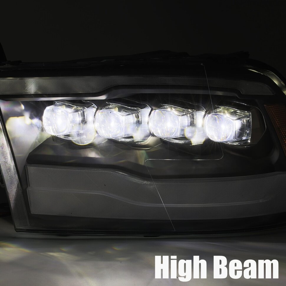 Комплект передніх Led фар Dodge Ram 1500/2500/3500/4500/5500 09-18 NOVA-Series AlphaRex 880591