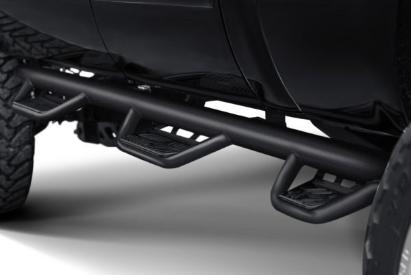 N-FAB HPC17104CC-6-TX Podium LG & SS Steps Chevrolet Silverado/GMC Sierra 2500/3500 17-19 Crew Cab