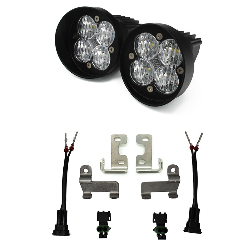 Baja Designs 447676 Squadron-R Sport Wide Cornering Fog Pocket Light Kit Toyota Highlander/RAV4 14-21